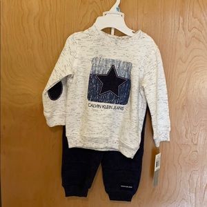 Adorable Calvin Klein sweat suit